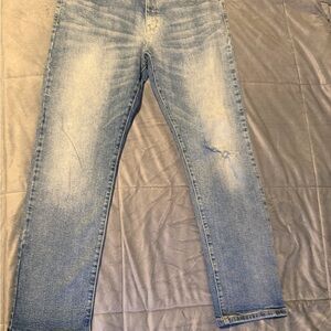 Pilcro Women's Light Blue Skinny Jeans - Faded Wash